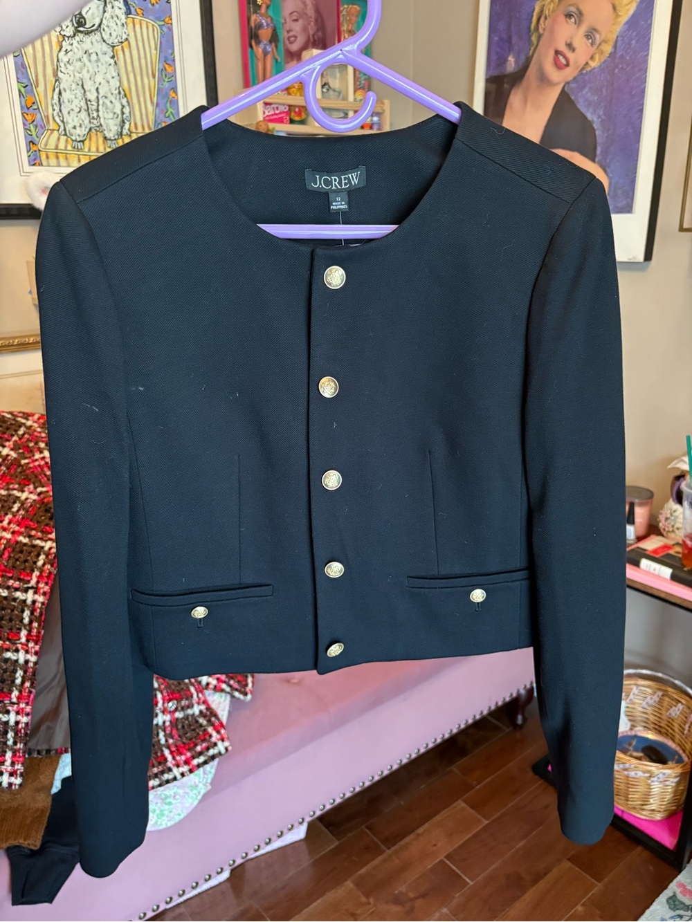 NWT JCrew Black Lady Jacket